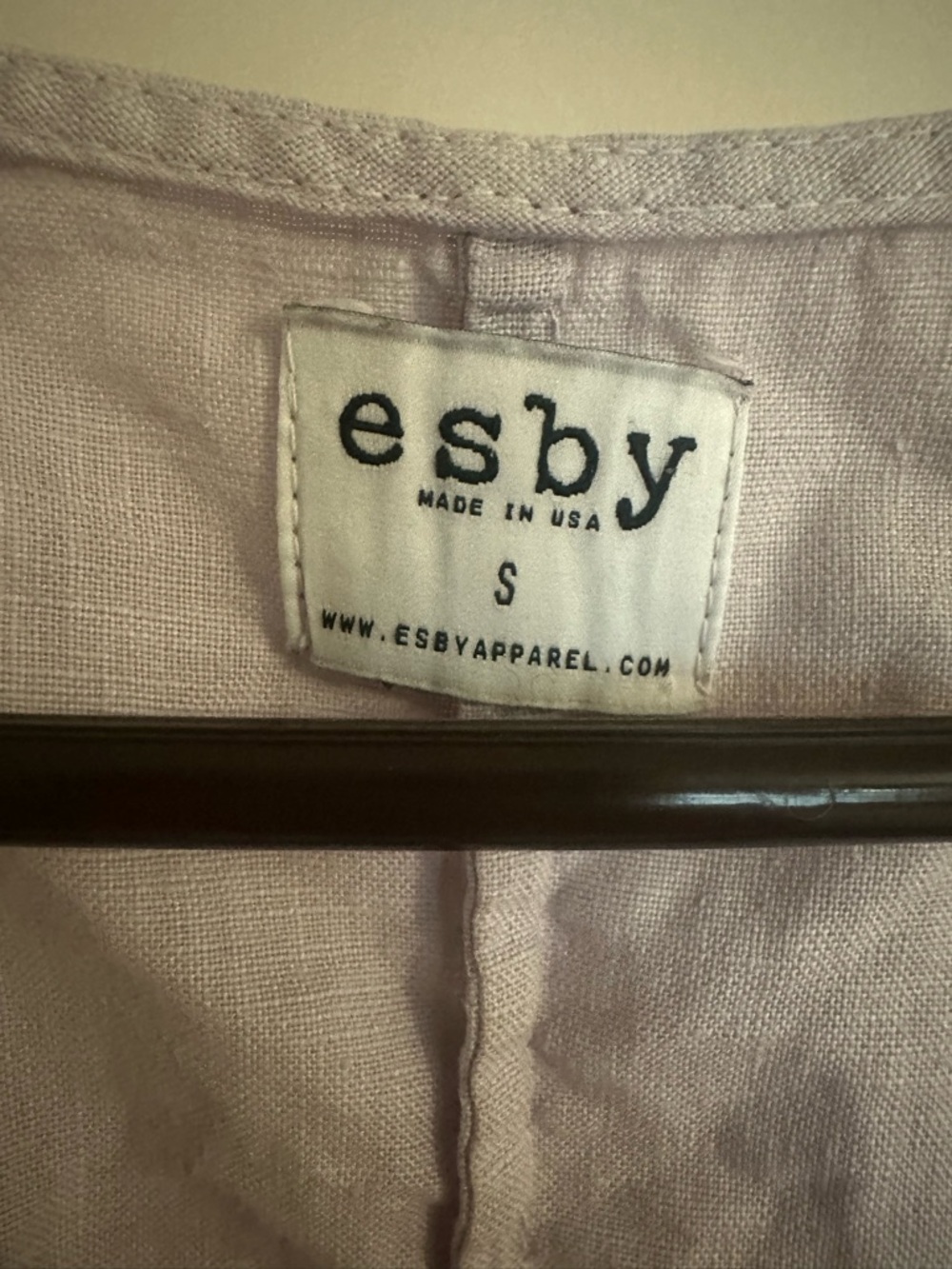 ESBY Light Lilac Linen Tunic Dress - Picture 3 of 4